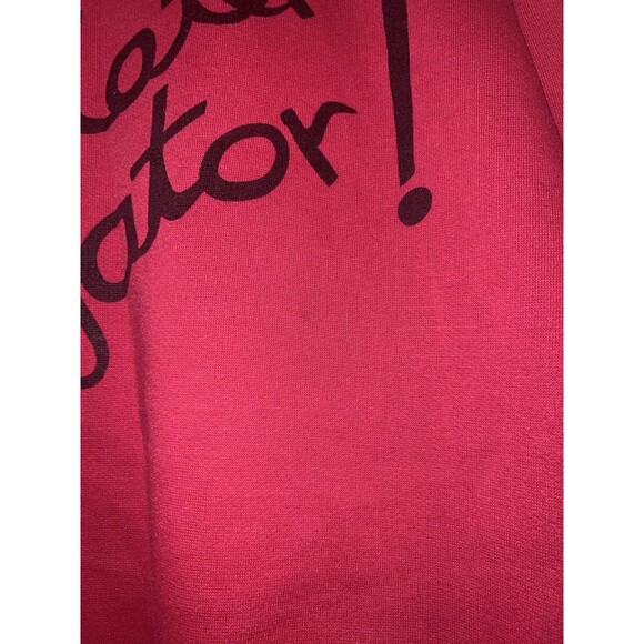 VINTAGE Celebration Sweatshirt L Large Red Crew Pullover Graphic Print Alligator - Picture 7 of 7
